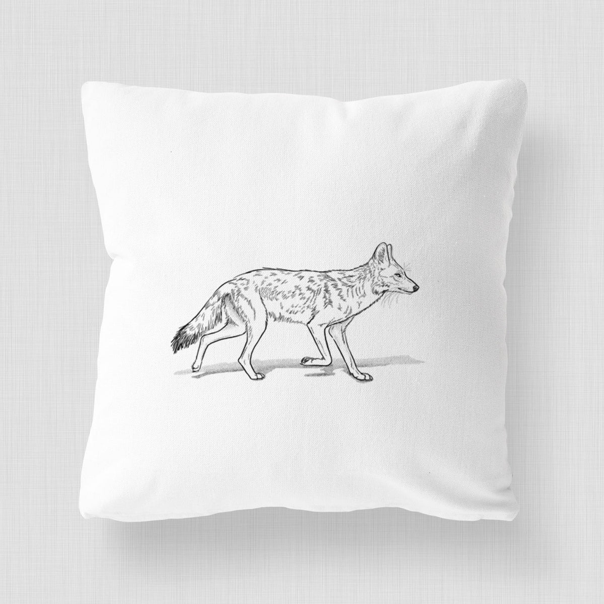 Coyote - Canis latrans - Throw Pillow Cover