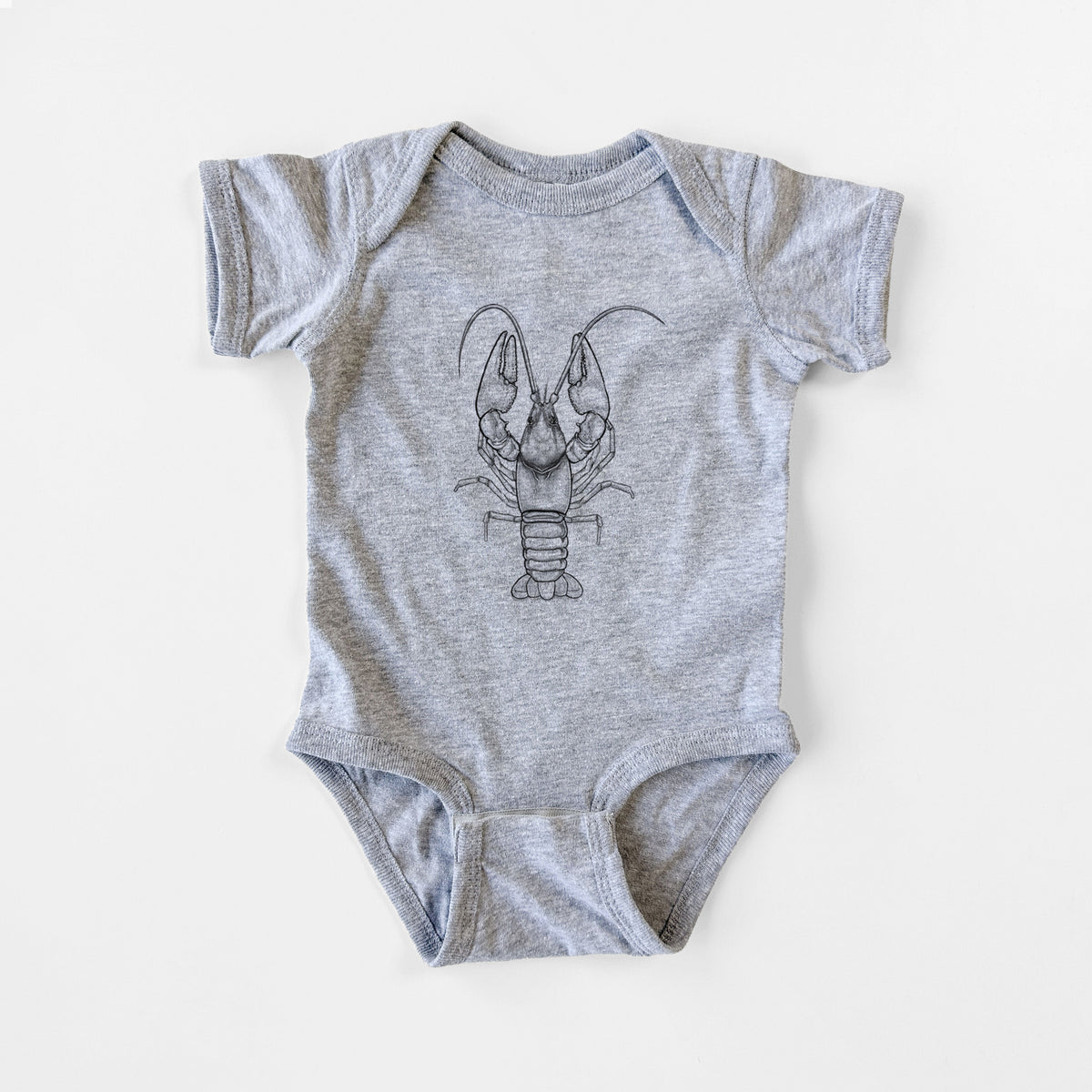 Guyandotte River Crayfish - Cambarus veteranus - Baby Fine Jersey Bodysuit