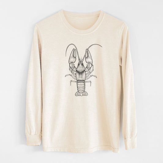Guyandotte River Crayfish - Cambarus veteranus - Unisex Comfort Colors 100% Cotton Long Sleeve