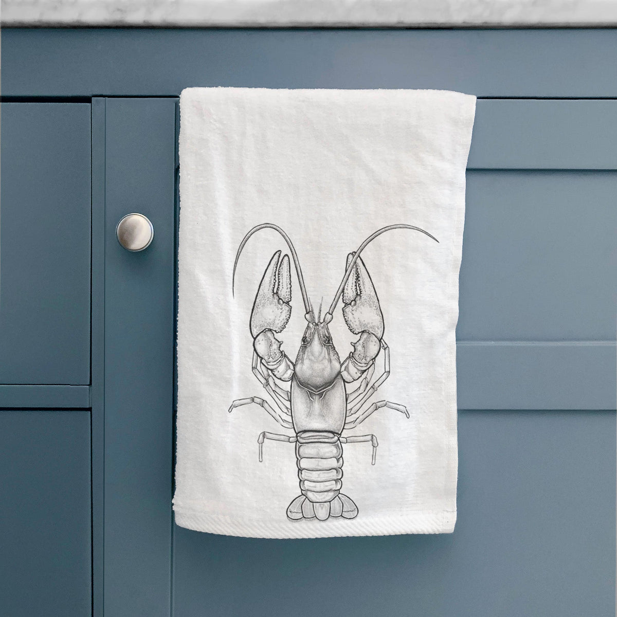 Guyandotte River Crayfish - Cambarus veteranus Premium Decorative Hand Towel