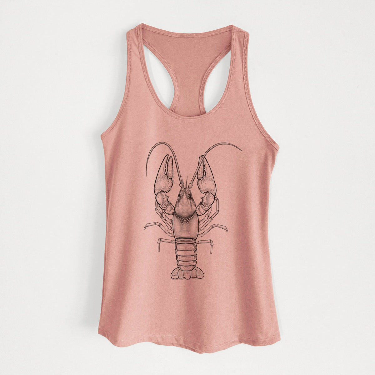 Guyandotte River Crayfish - Cambarus veteranus - Women's Racerback Tanktop