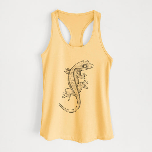 Crested Gecko - Correlophus ciliatus - Women's Racerback Tanktop