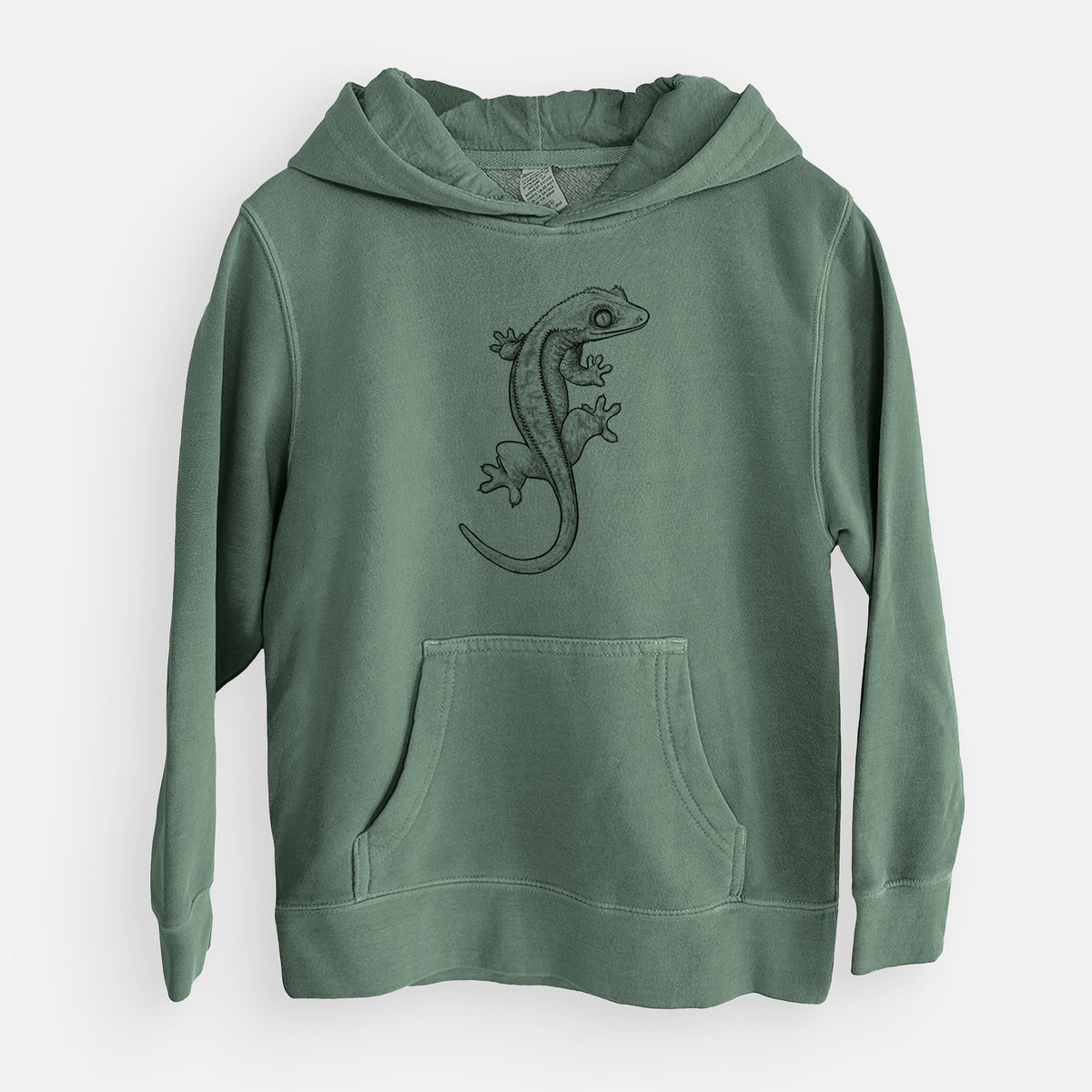 Crested Gecko - Correlophus ciliatus - Youth Pigment Dyed Hoodie