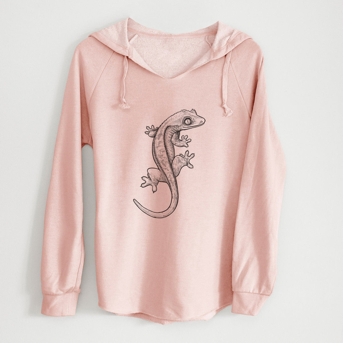 Crested Gecko - Correlophus ciliatus - Cali Wave Hooded Sweatshirt