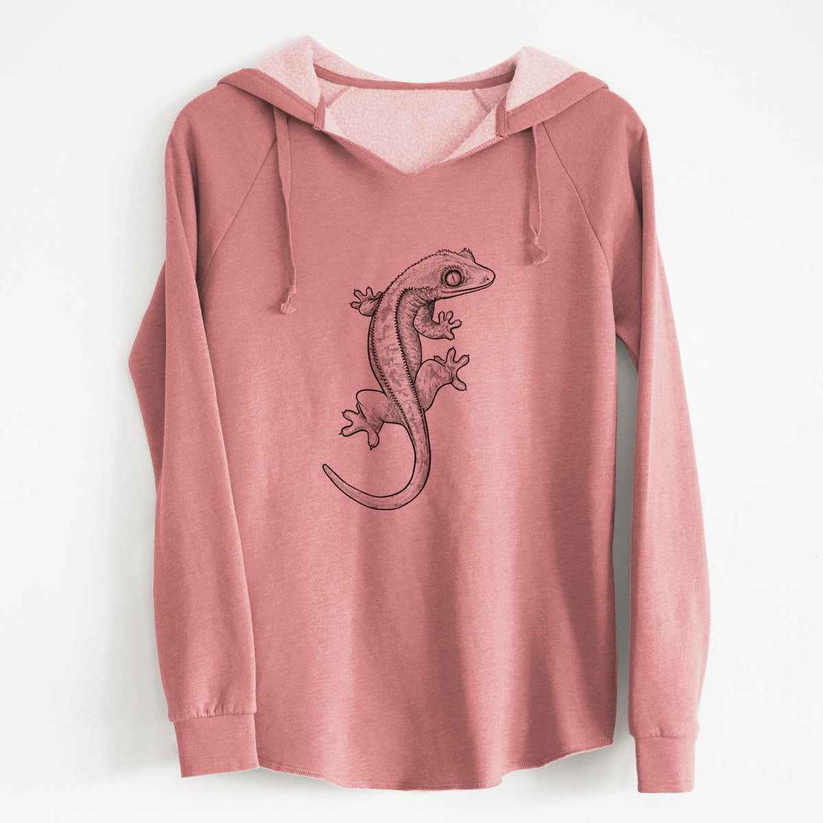 Crested Gecko - Correlophus ciliatus - Cali Wave Hooded Sweatshirt