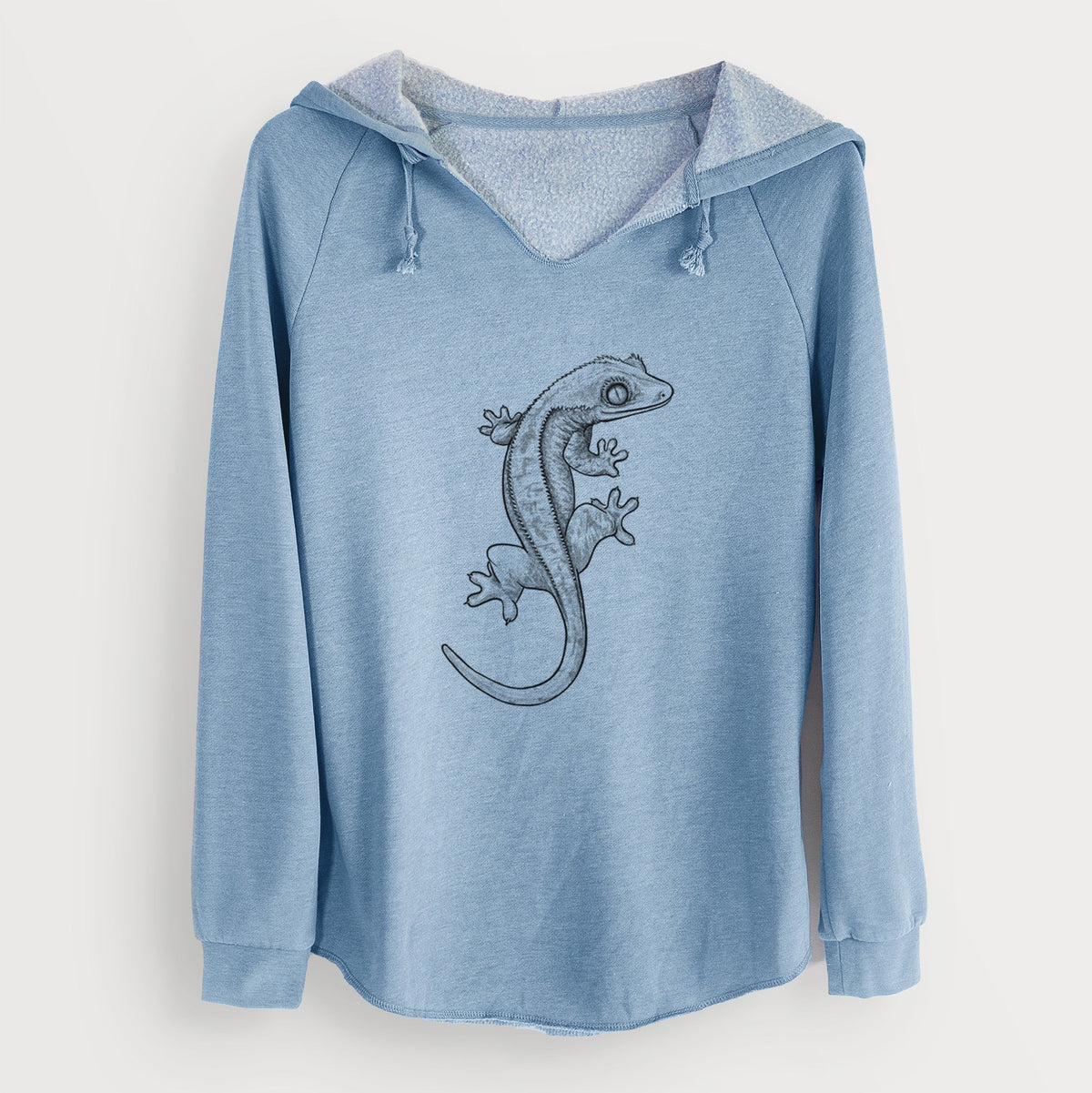 Crested Gecko - Correlophus ciliatus - Cali Wave Hooded Sweatshirt