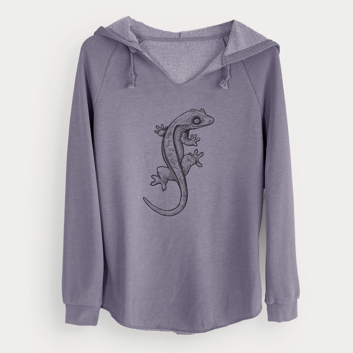 Crested Gecko - Correlophus ciliatus - Cali Wave Hooded Sweatshirt
