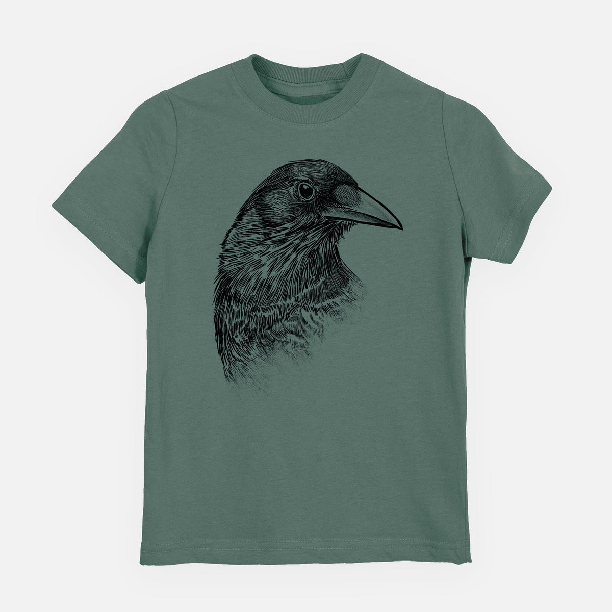 American Crow Bust - Corvus brachyrhynchos - Toddler/Youth Shirt