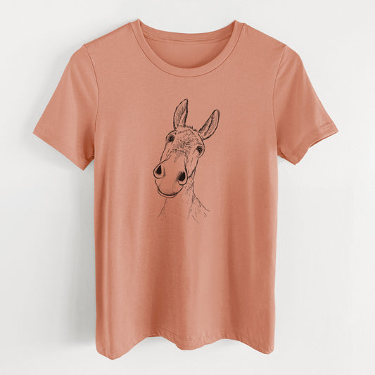 Curious Donkey - Women's Lightweight Relaxed Fit 100% Cotton Crewneck