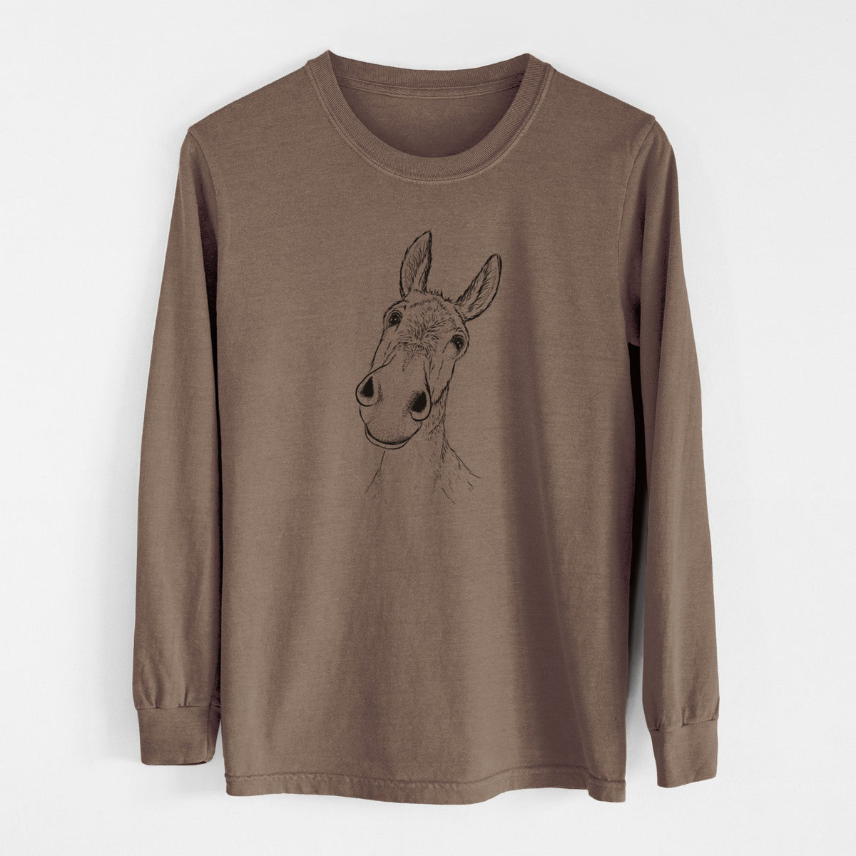 Curious Donkey - Unisex Comfort Colors 100% Cotton Long Sleeve