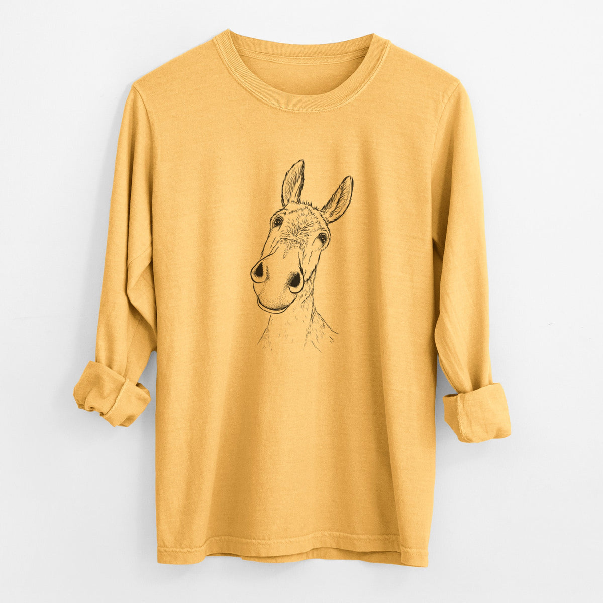 Curious Donkey - Unisex Comfort Colors 100% Cotton Long Sleeve