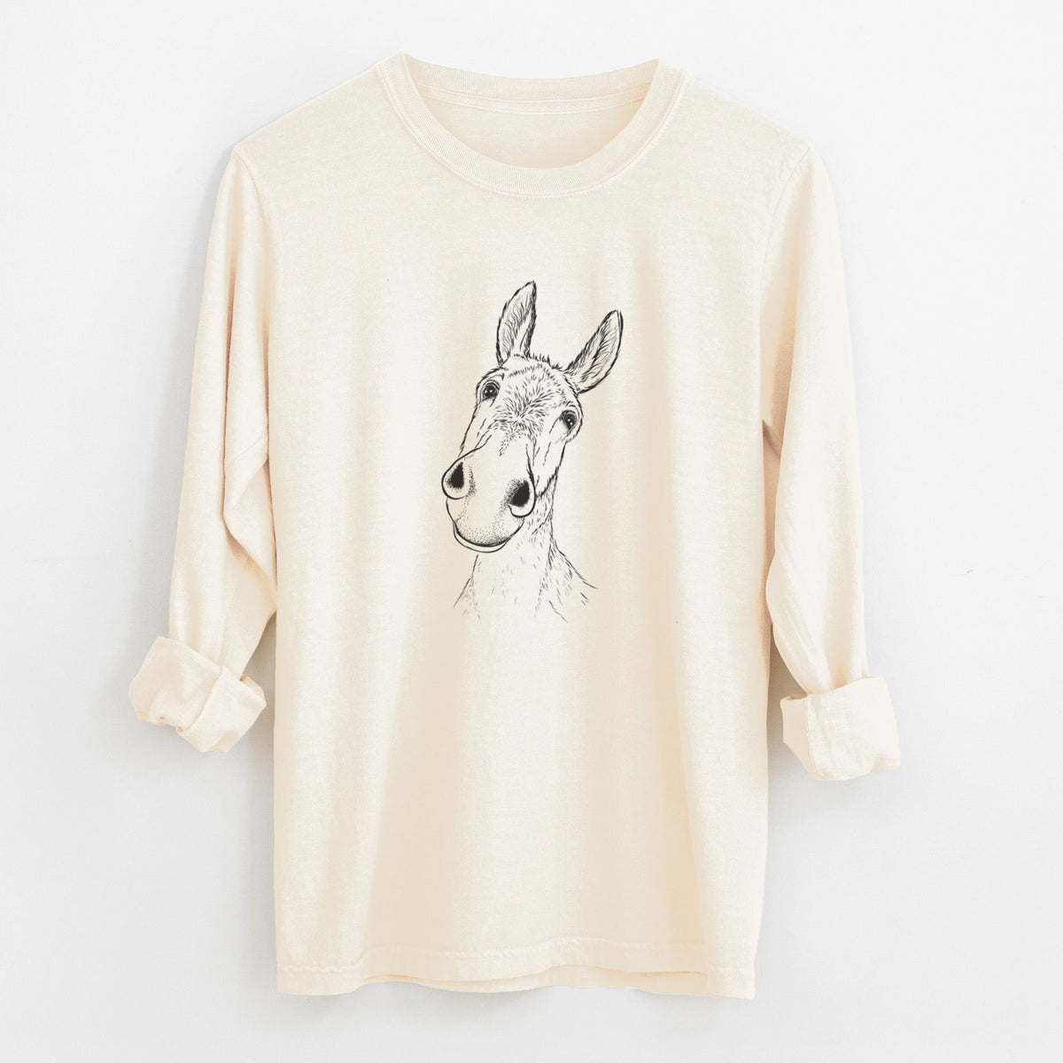 Curious Donkey - Unisex Comfort Colors 100% Cotton Long Sleeve