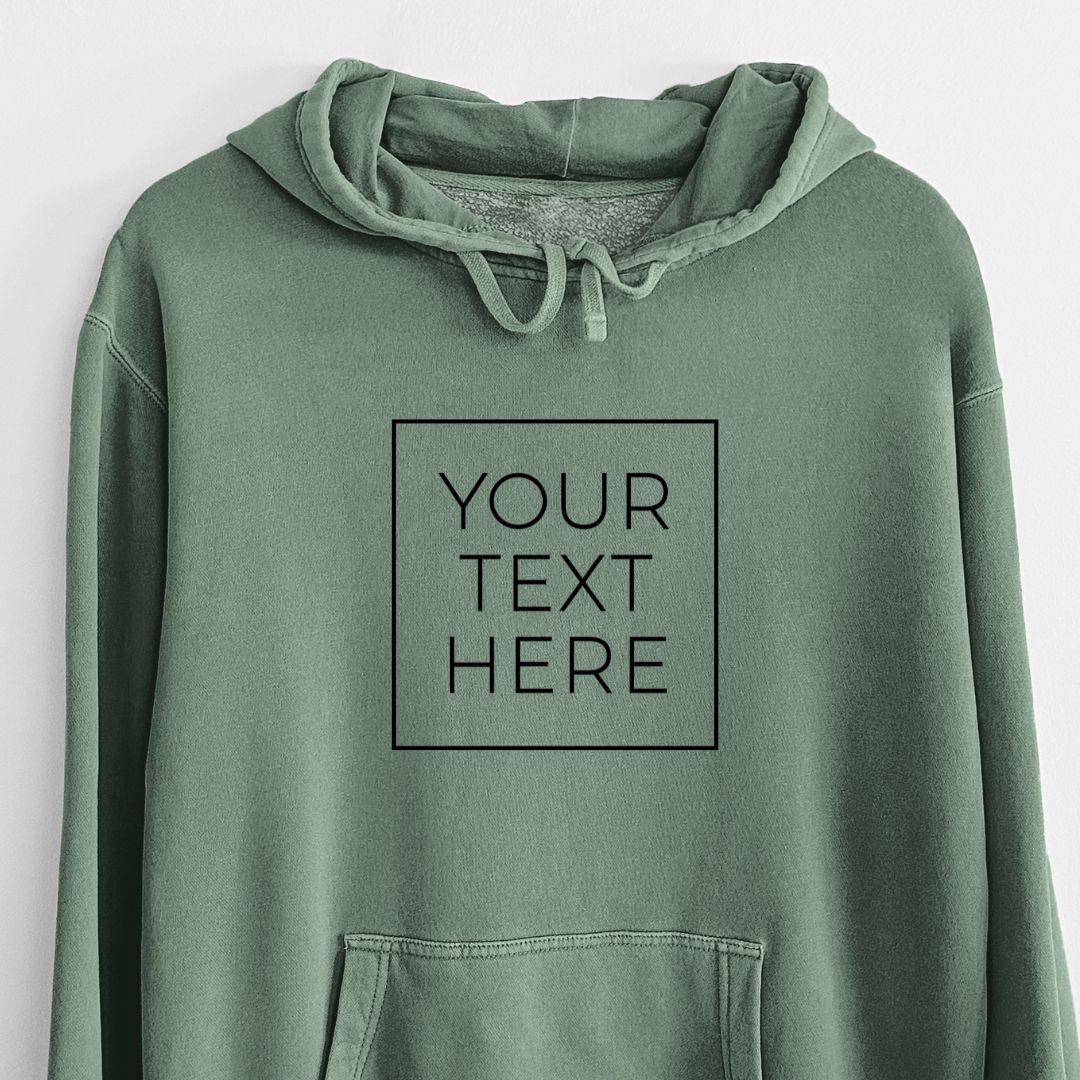 Create Your Own Custom Boxed - Unisex Pigment Dyed Hooded Sweatshirt