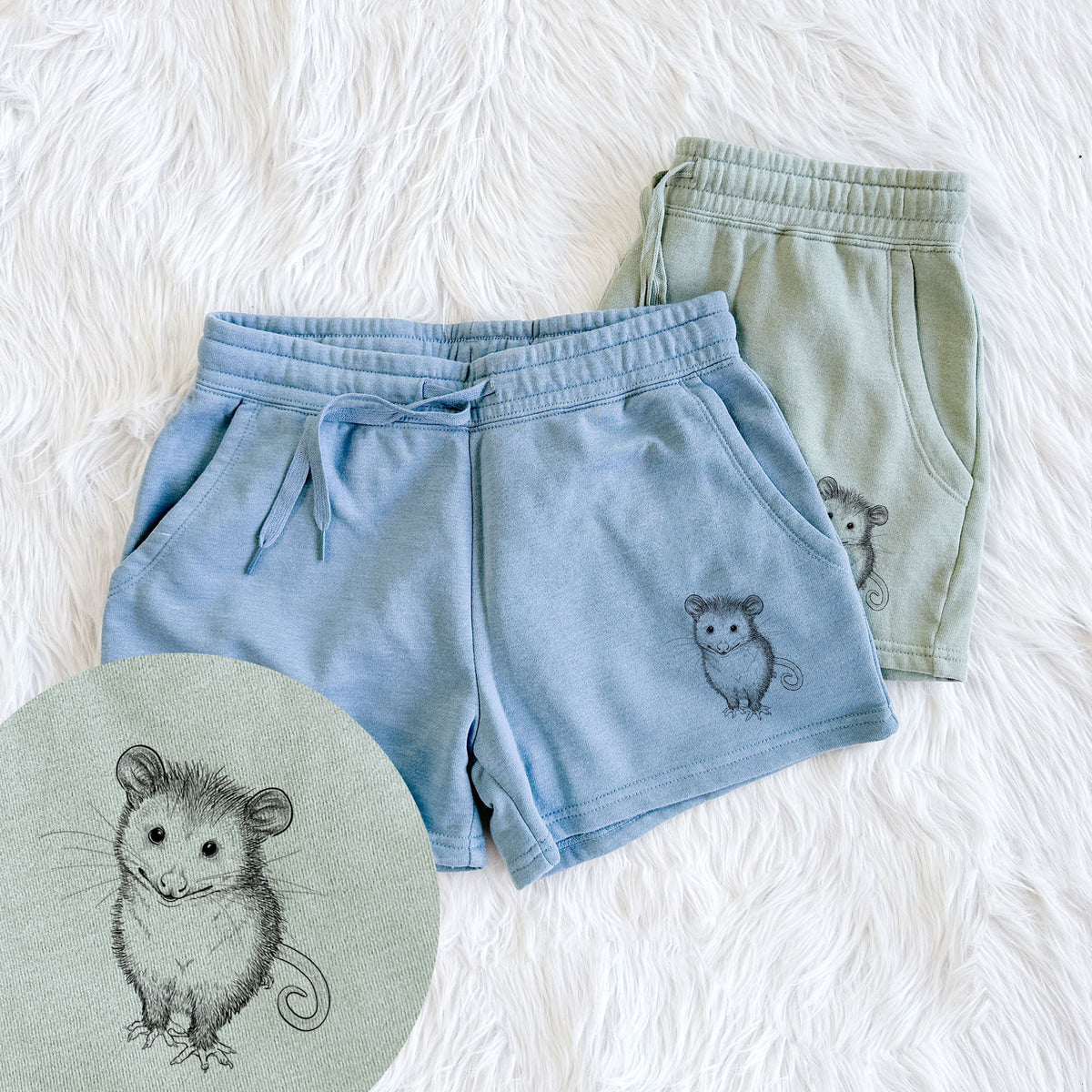 Cute Opossum - Women's Cali Wave Shorts