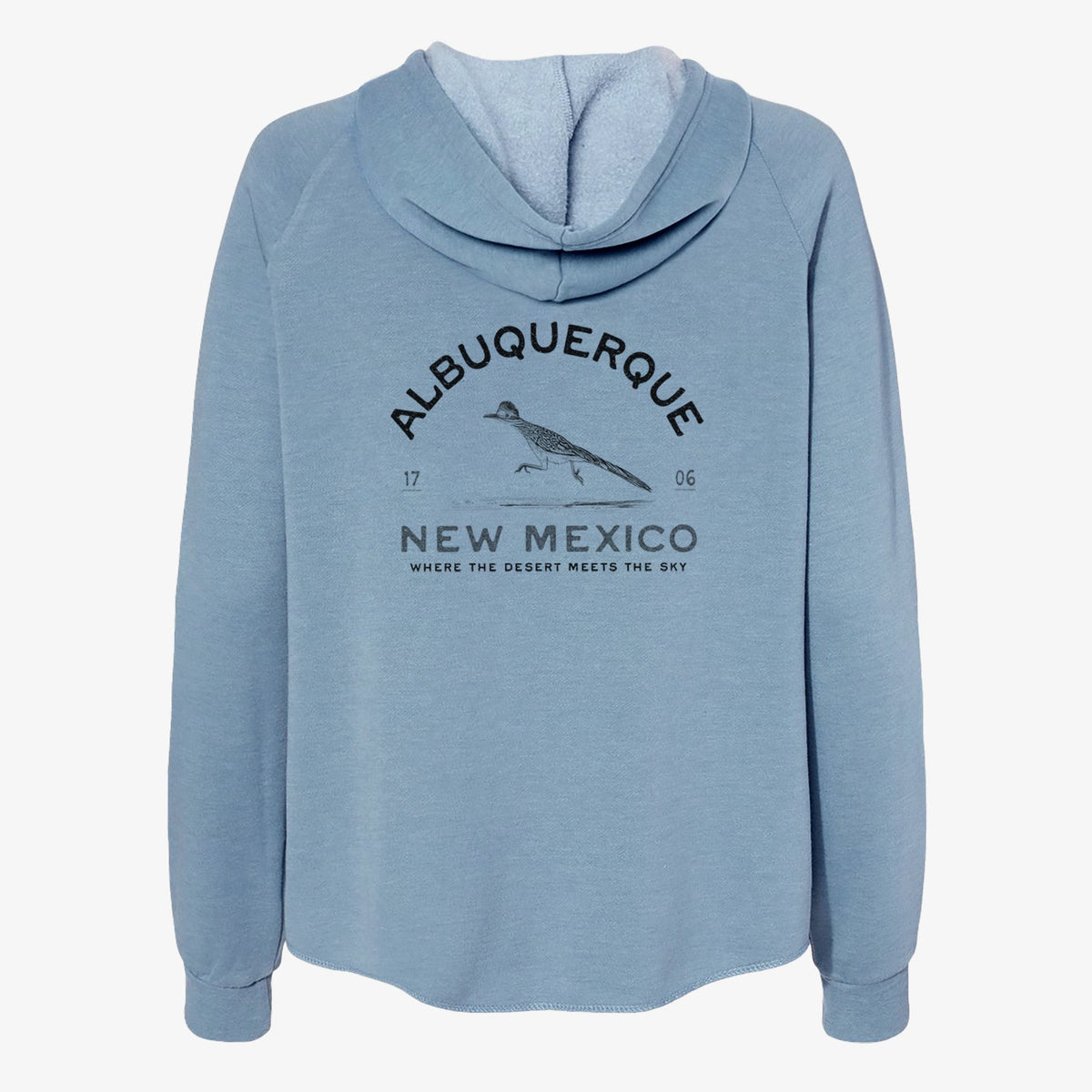 Albuquerque New Mexico Roadrunner - Women's Cali Wave Zip-Up Sweatshirt