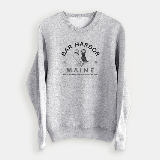 Bar Harbor Maine - Atlantic Puffins - Knit Sweatshirt
