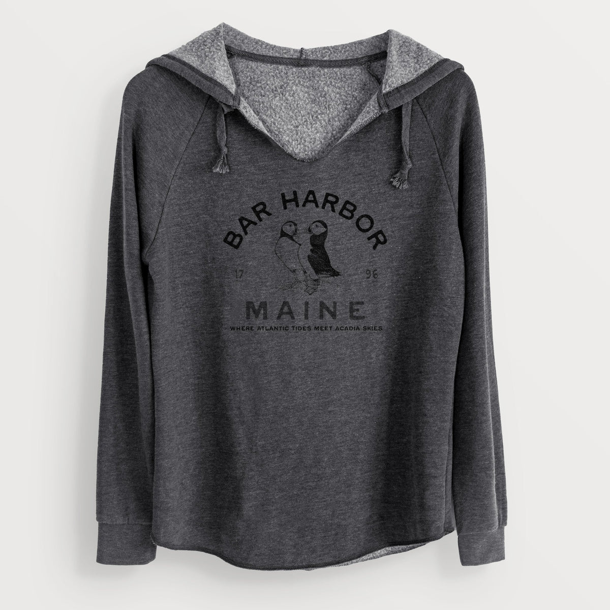 Bar Harbor Maine - Atlantic Puffins - Cali Wave Hooded Sweatshirt