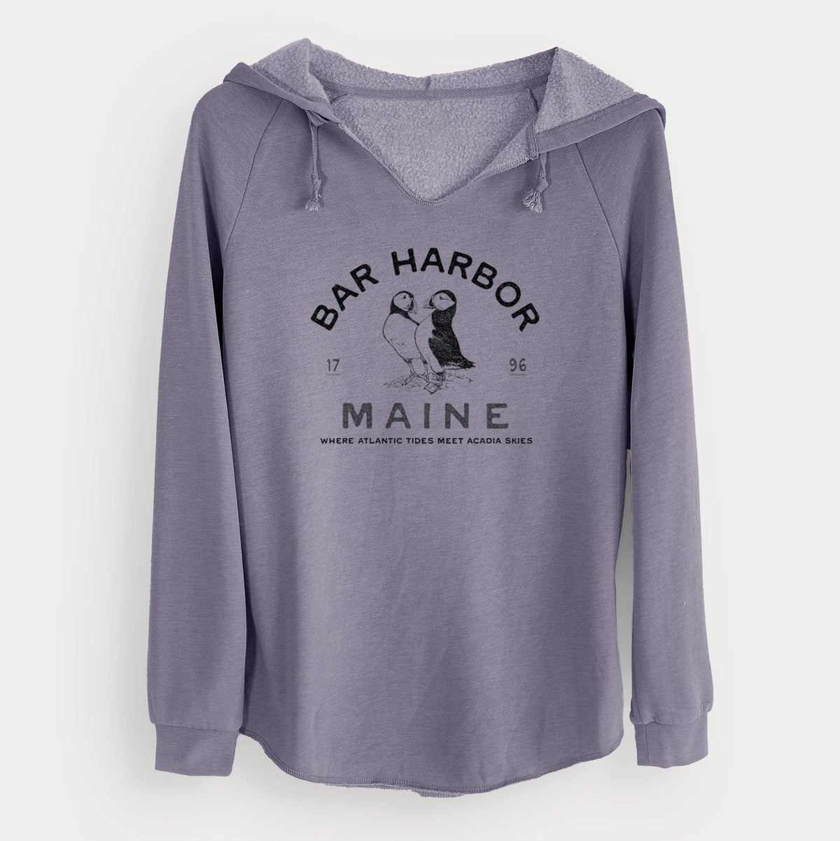 Bar Harbor Maine - Atlantic Puffins - Cali Wave Hooded Sweatshirt