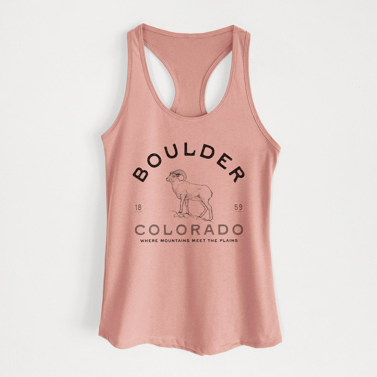 Boulder Colorado Bighorn - Women's Racerback Tanktop