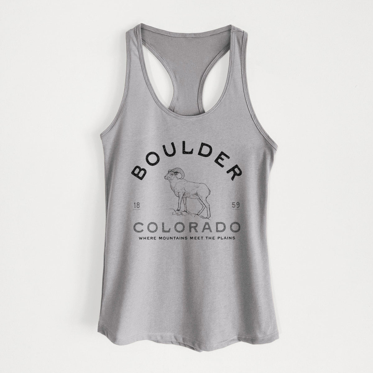 Boulder Colorado Bighorn - Women's Racerback Tanktop