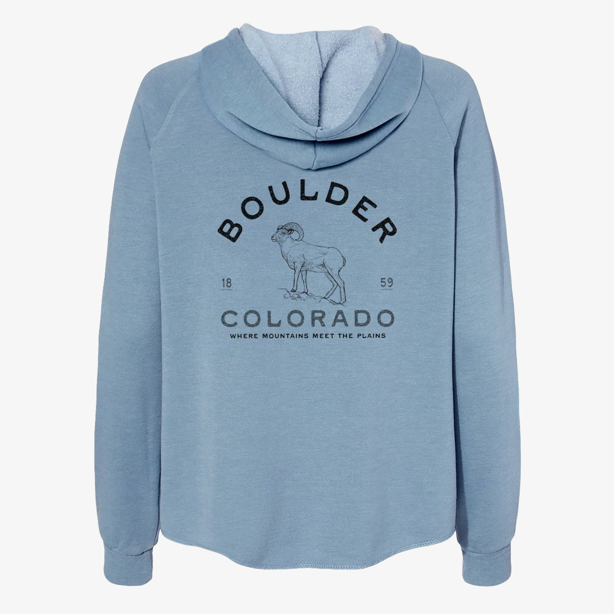 Boulder Colorado Bighorn - Women's Cali Wave Zip-Up Sweatshirt