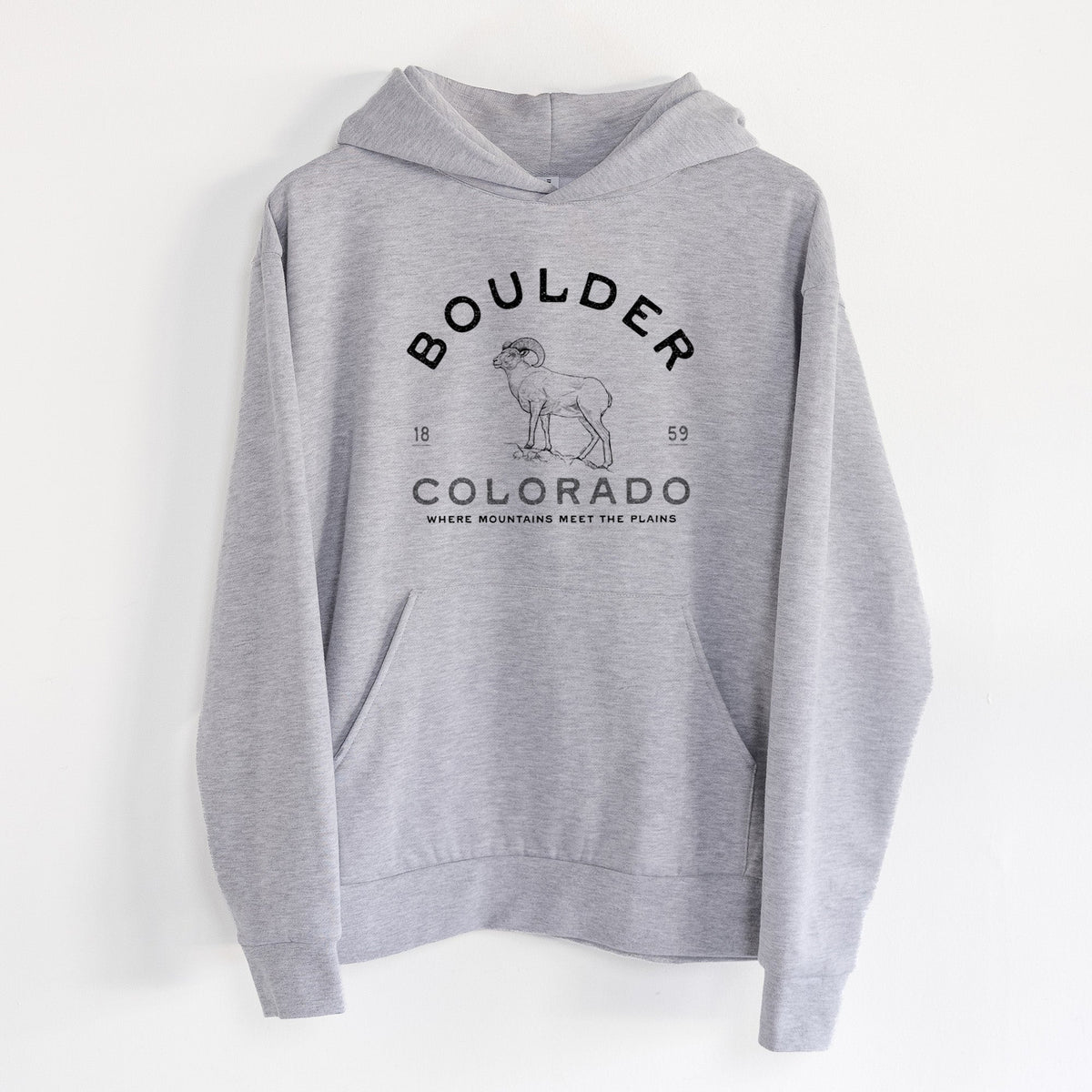 Boulder Colorado Bighorn  - Statement Midweight Hoodie