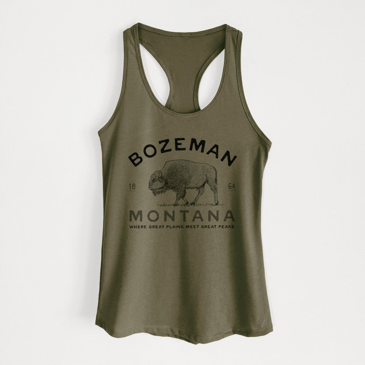 Bozeman Montana Bison - Women's Racerback Tanktop