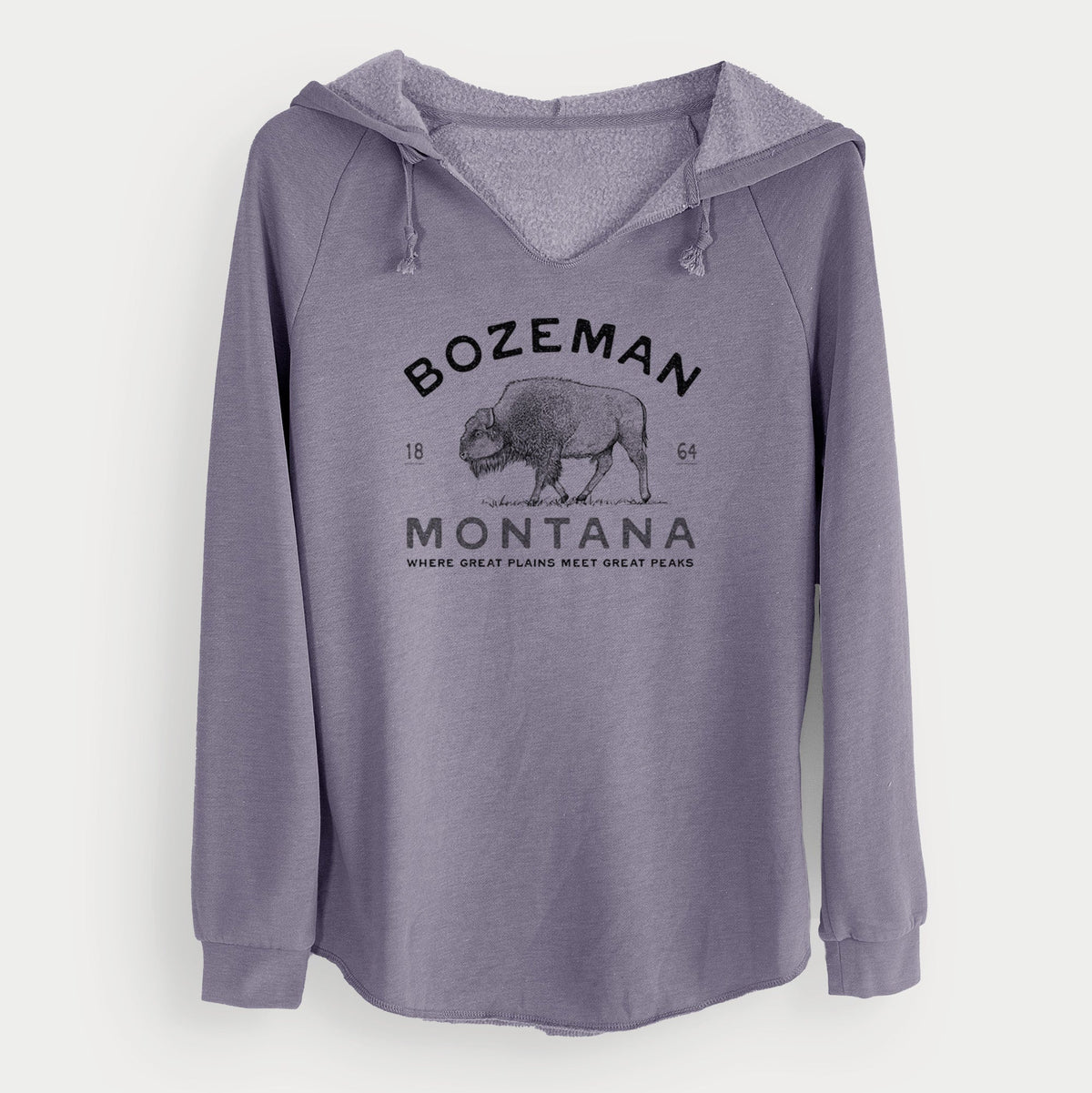 Bozeman Montana Bison - Cali Wave Hooded Sweatshirt