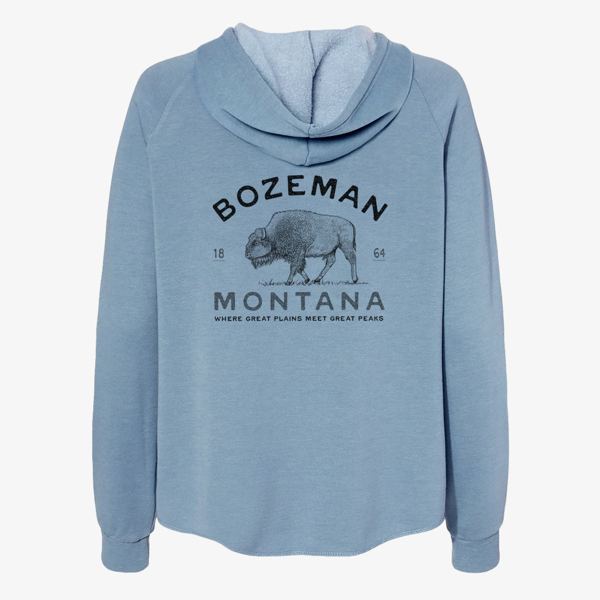 Bozeman Montana Bison - Women's Cali Wave Zip-Up Sweatshirt