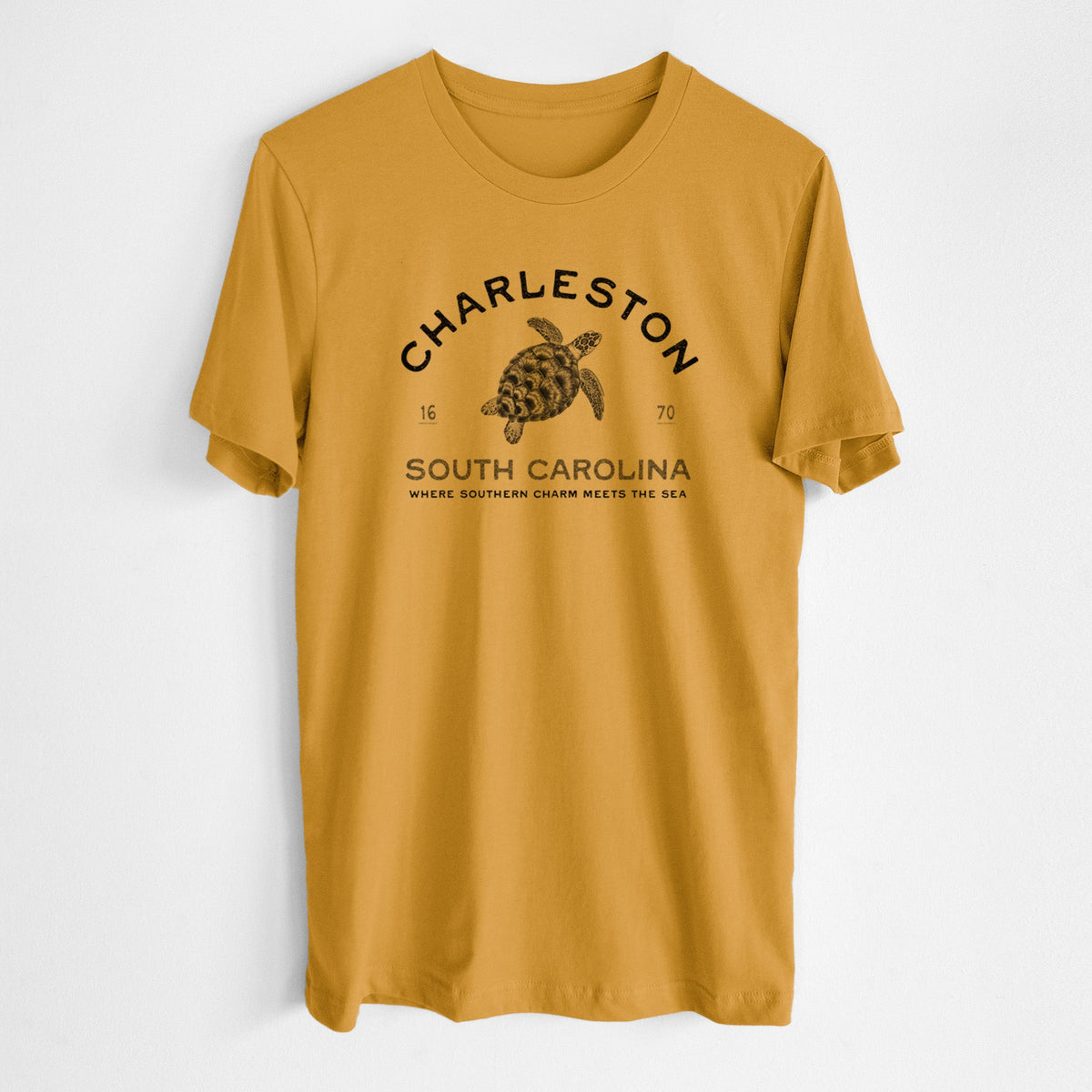 Charleston South Carolina - Loggerhead Sea Turtle - Lightweight 100% Cotton Unisex Crewneck