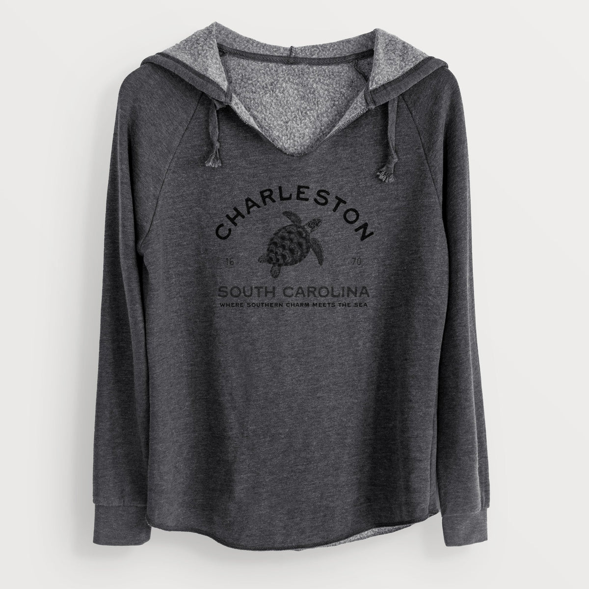 Charleston South Carolina - Loggerhead Sea Turtle - Cali Wave Hooded Sweatshirt