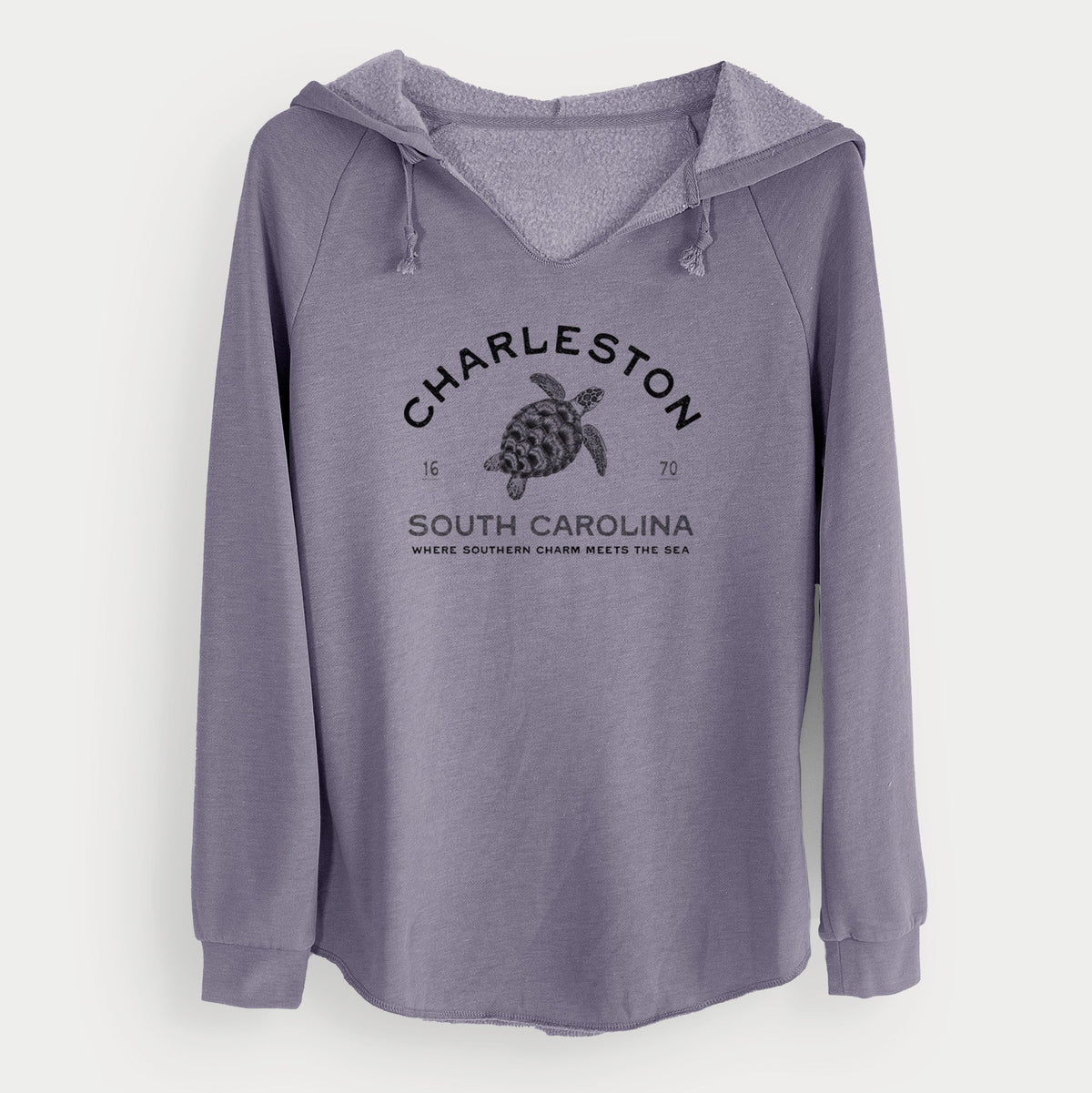 Charleston South Carolina - Loggerhead Sea Turtle - Cali Wave Hooded Sweatshirt