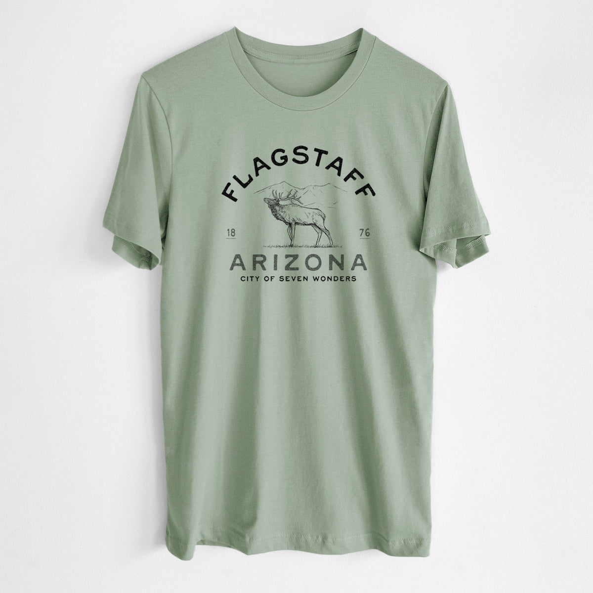 Flagstaff Arizona Elk - Lightweight 100% Cotton Unisex Crewneck