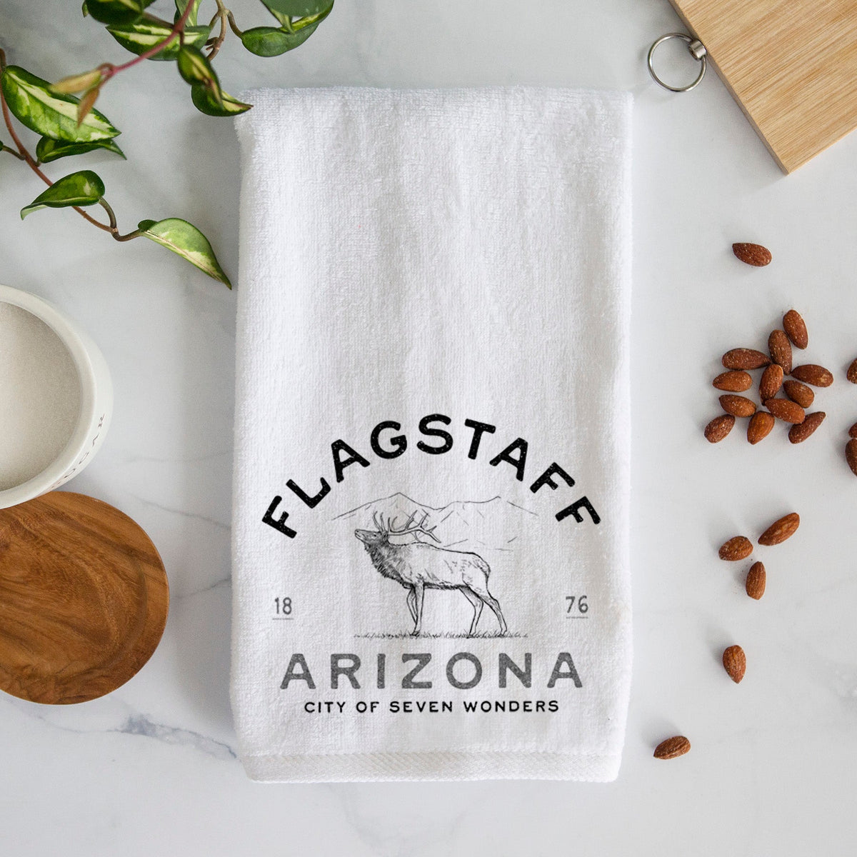 Flagstaff Arizona Elk Premium Decorative Hand Towel