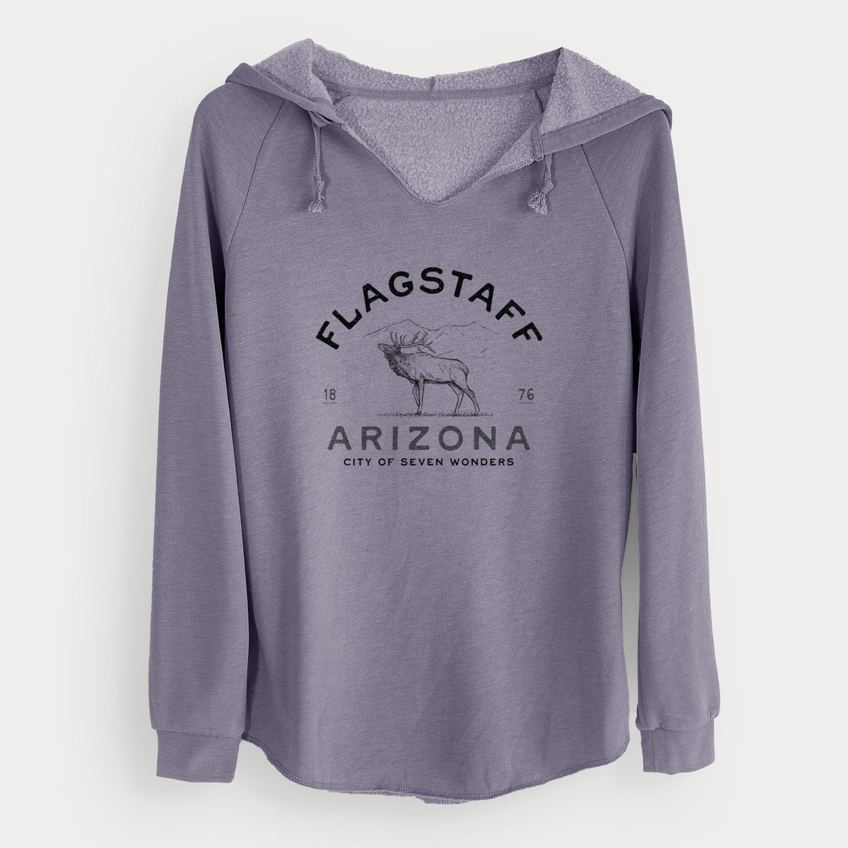 Flagstaff Arizona Elk - Cali Wave Hooded Sweatshirt