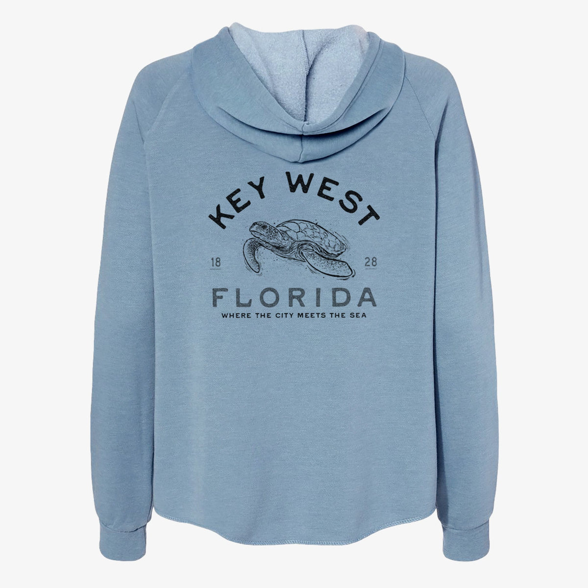 Key West Florida Sea Turtle - Women's Cali Wave Zip-Up Sweatshirt