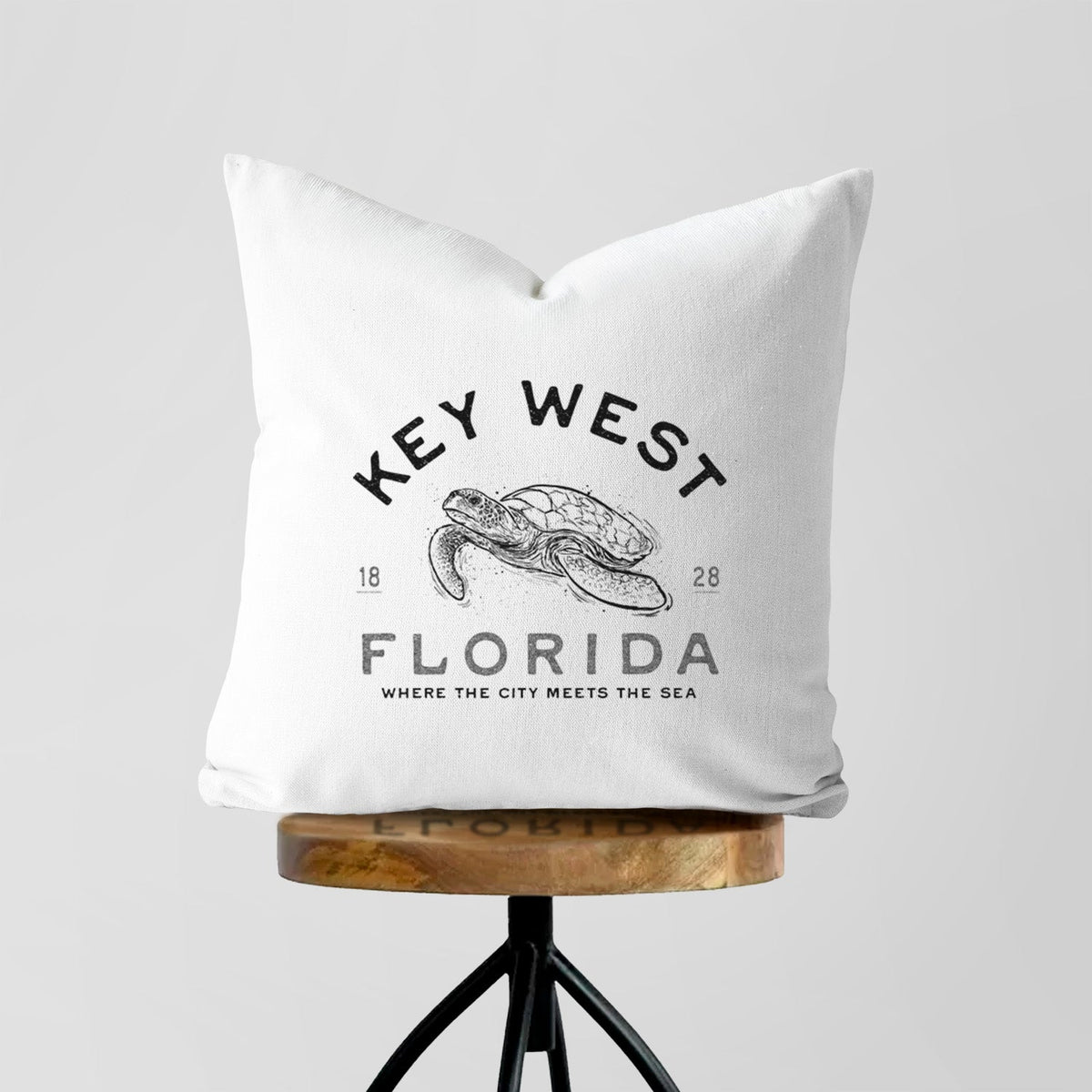 Key West Florida Sea Turtle - Throw Pillow Cover