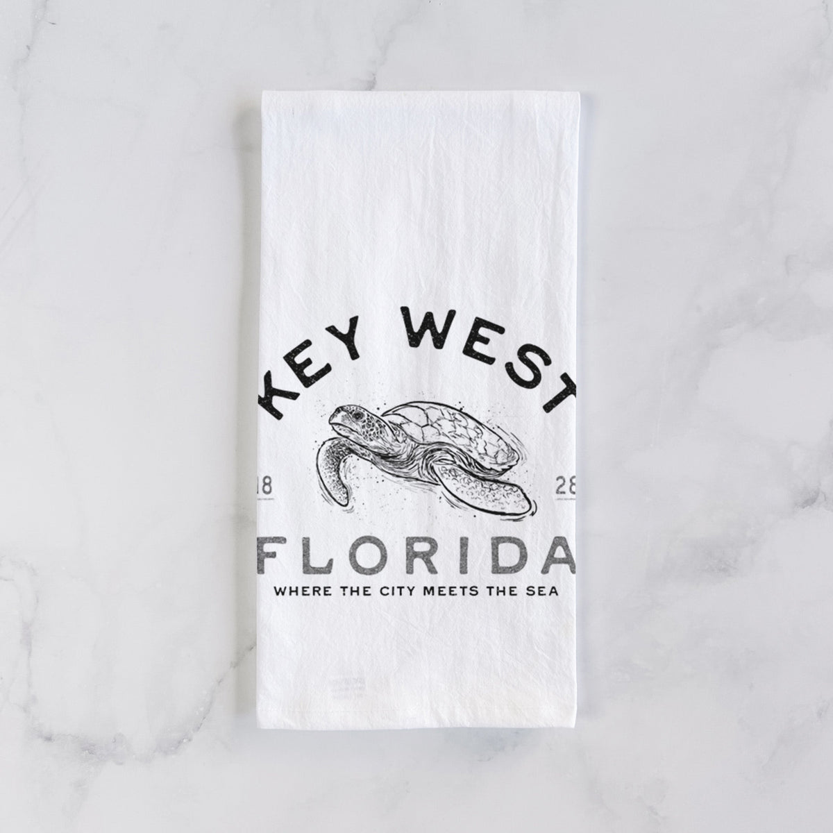 Key West Florida Sea Turtle Tea Towel