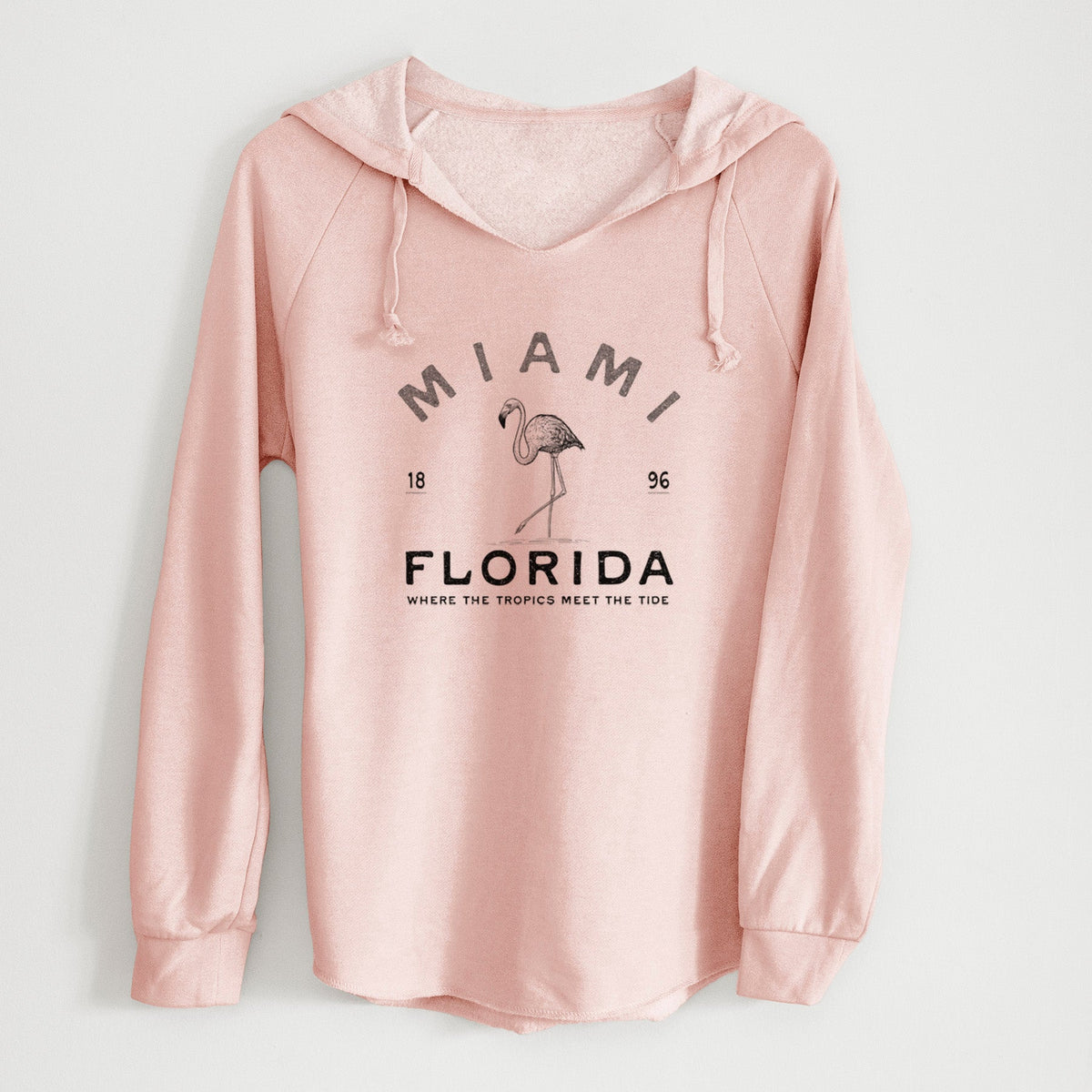 Miami Florisa Flamingo - Cali Wave Hooded Sweatshirt