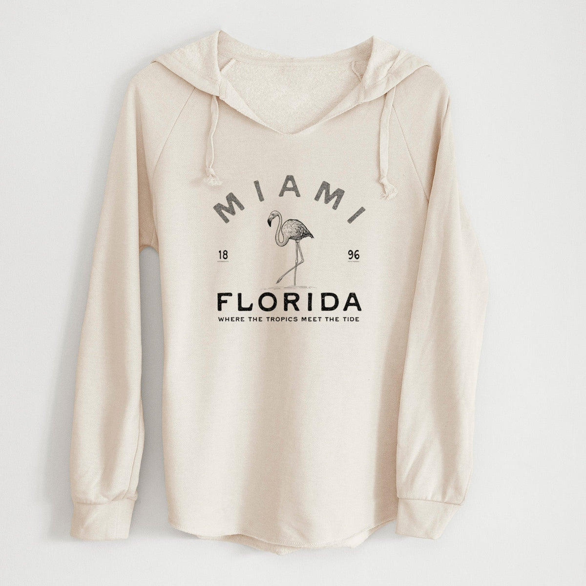 Miami Florisa Flamingo - Cali Wave Hooded Sweatshirt