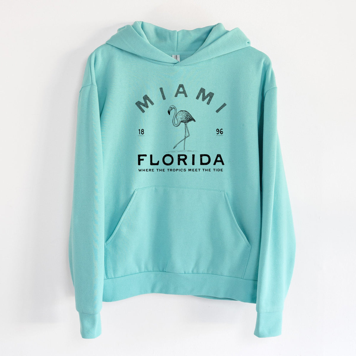 Miami Florisa Flamingo  - Statement Midweight Hoodie