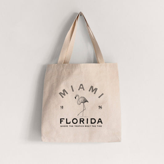 Miami Florida Flamingo - Tote Bag