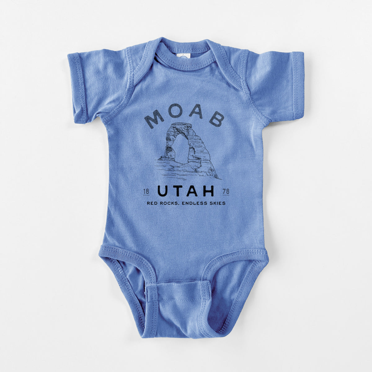 Moab Utah Delicate Arch - Baby Fine Jersey Bodysuit