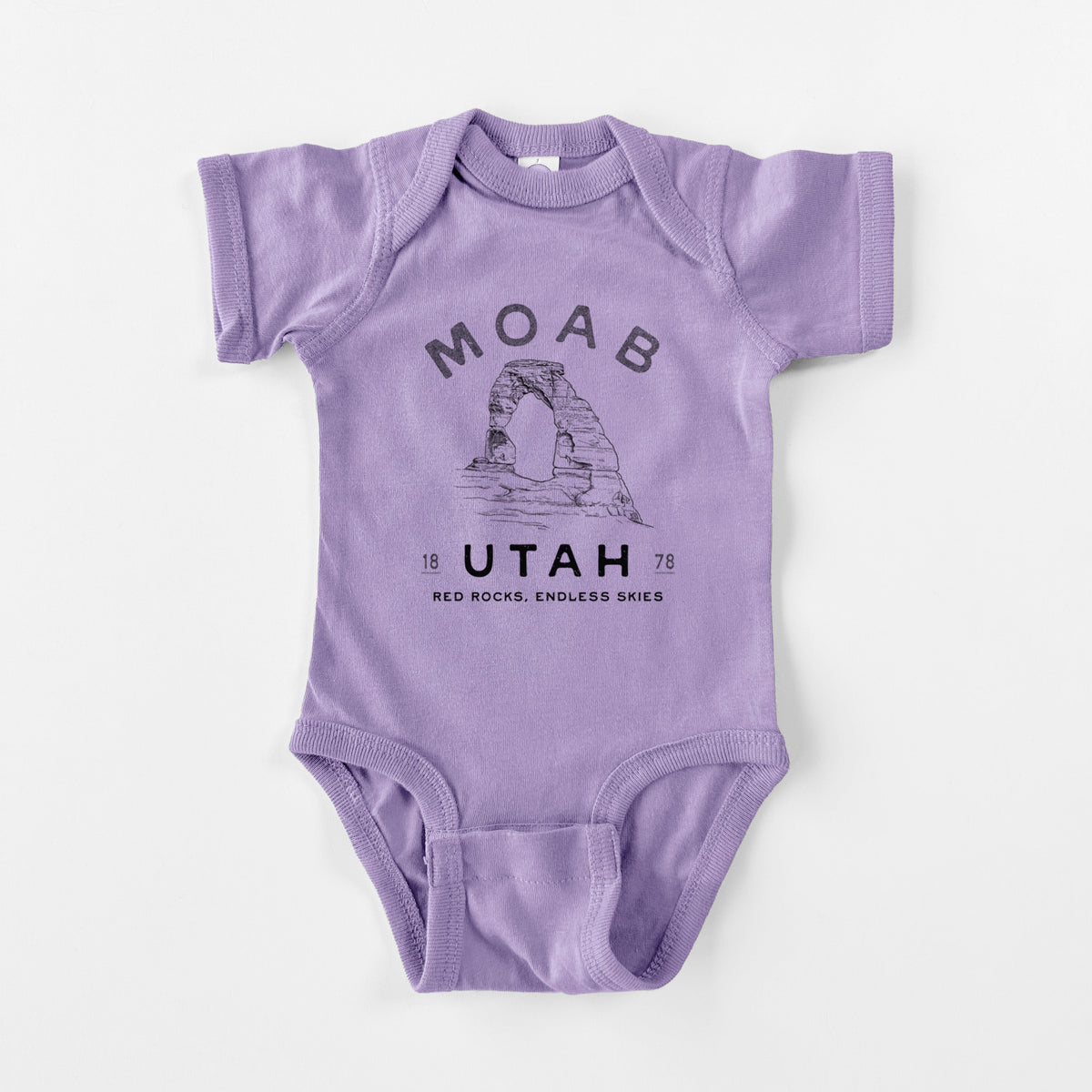 Moab Utah Delicate Arch - Baby Fine Jersey Bodysuit