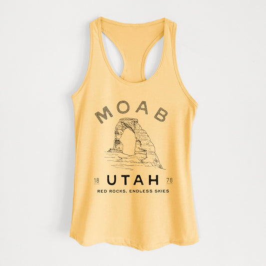 Moab Utah Delicate Arch - Women's Racerback Tanktop