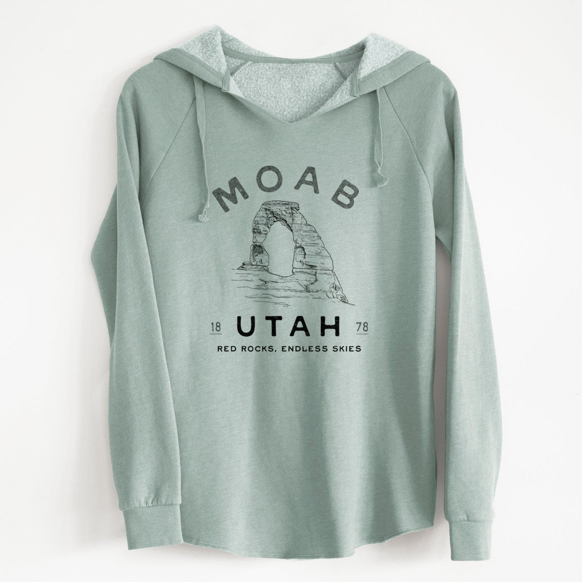 Moab Utah Delicate Arch - Cali Wave Hooded Sweatshirt
