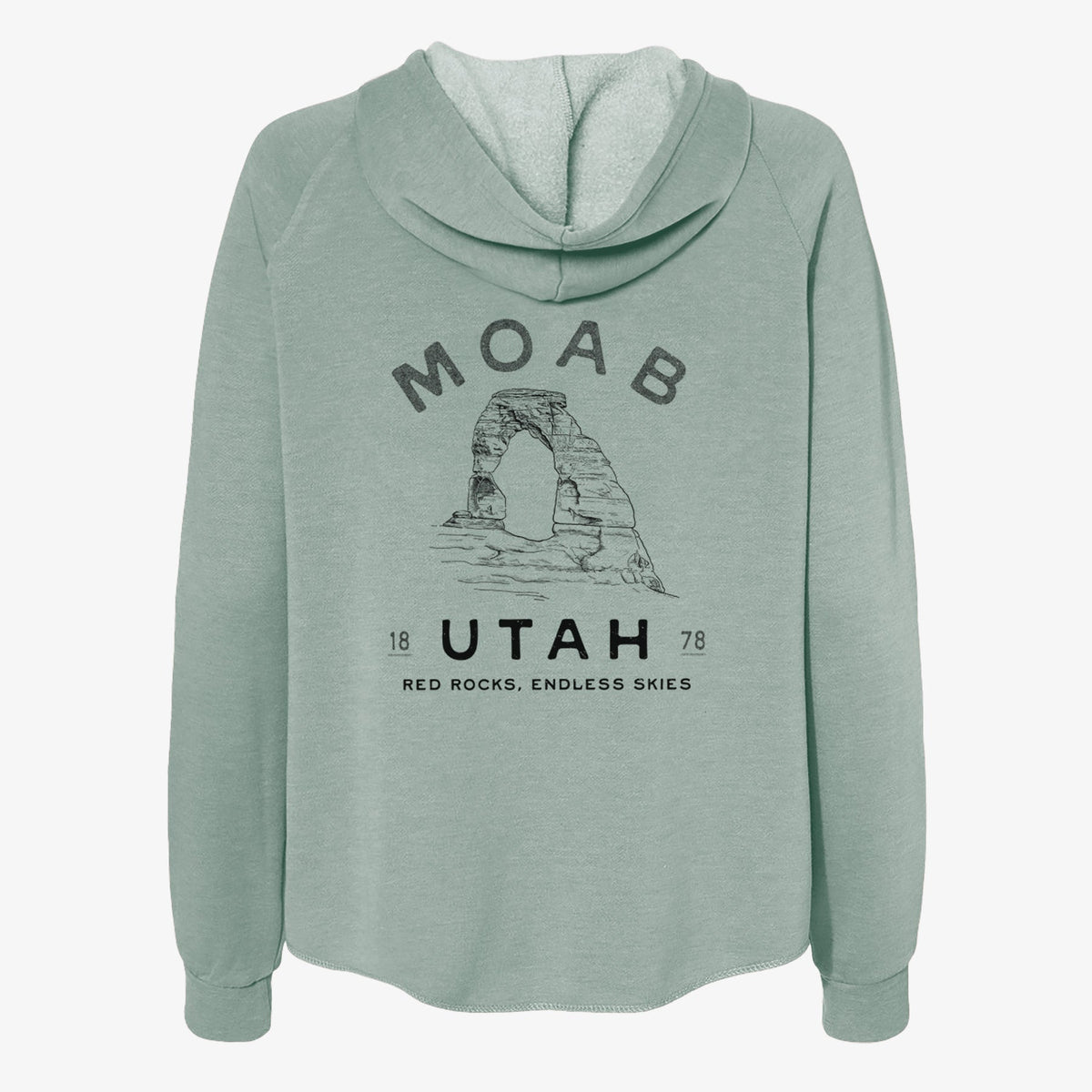 Moab Utah Delicate Arch - Women's Cali Wave Zip-Up Sweatshirt