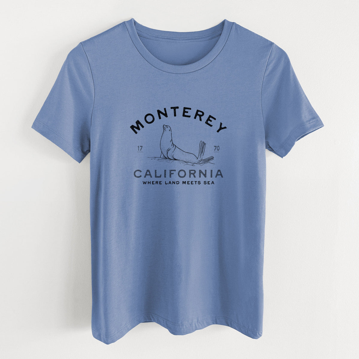 Monterey Sea Lion - Women's Lightweight Relaxed Fit 100% Cotton Crewneck