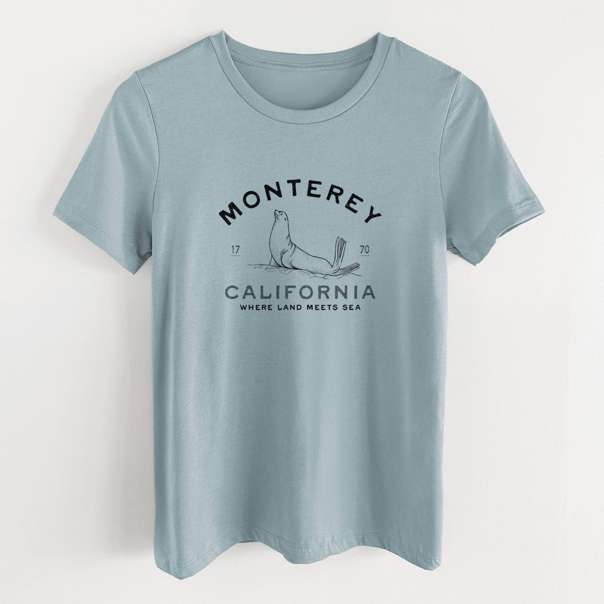 Monterey Sea Lion - Women's Lightweight Relaxed Fit 100% Cotton Crewneck
