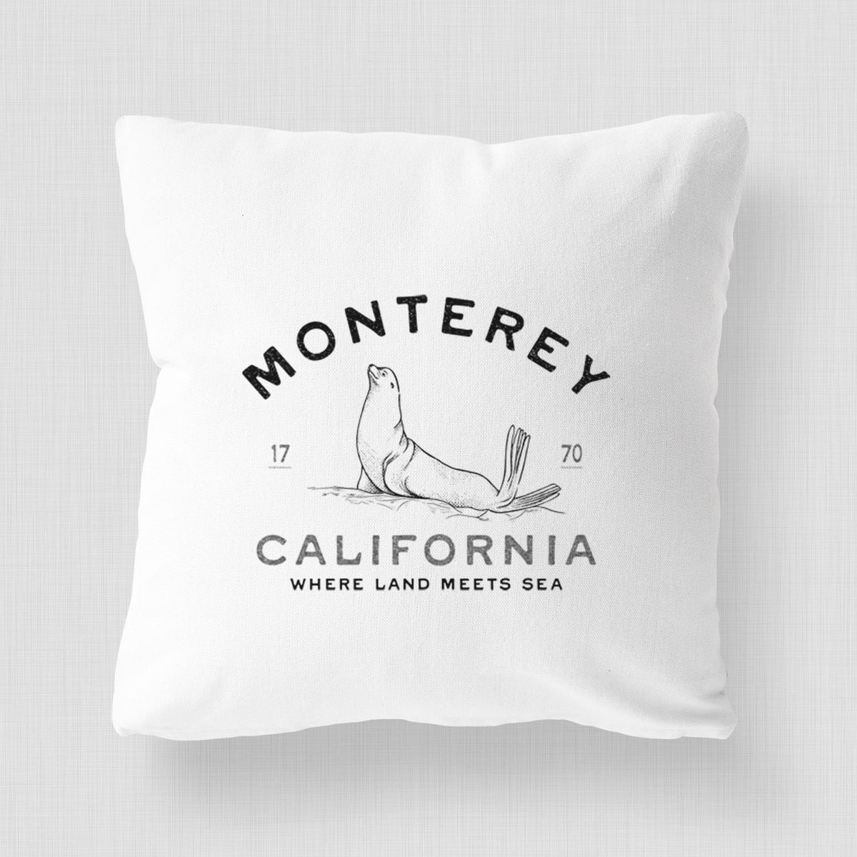 Monterey Sea Lion - Throw Pillow Cover